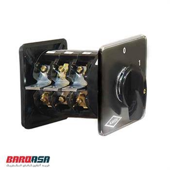 کلید گردان تک فاز دو طرفه 25 آمپر مدل KA2505 الکتروکاوه